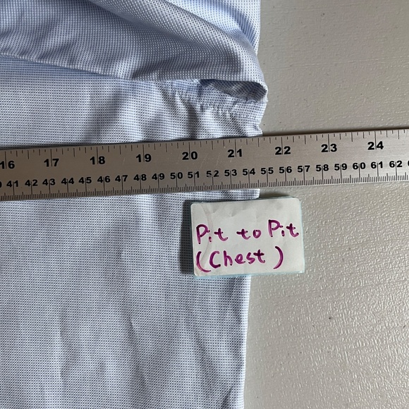 Suitsupply Egyptian Cotton Slim Button Up Dress Shirt - Men's Size 40 - Blue - Picture 7 of 10